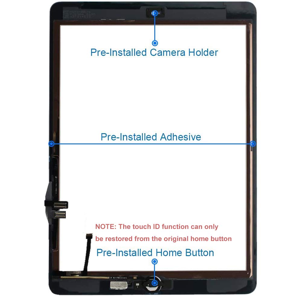 TSIOFO iPad 6 front camera bracket ensures precise alignment during install