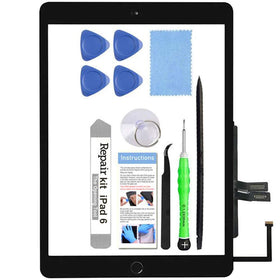 TSIOFO iPad 6 screen digitizer replacement with preinstalled home button for quick DIY repair