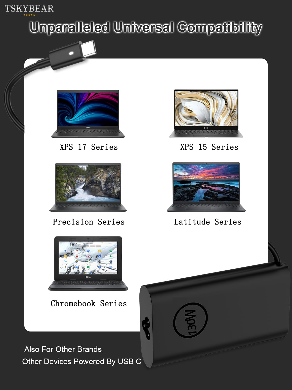 TSKYBEAR Latitude compatibility for travel-ready power.
