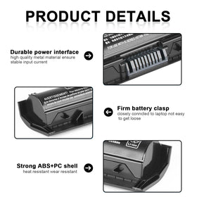 TSKYBEAR K104 battery top view for HP Pavilion 15-ab longer usage potential