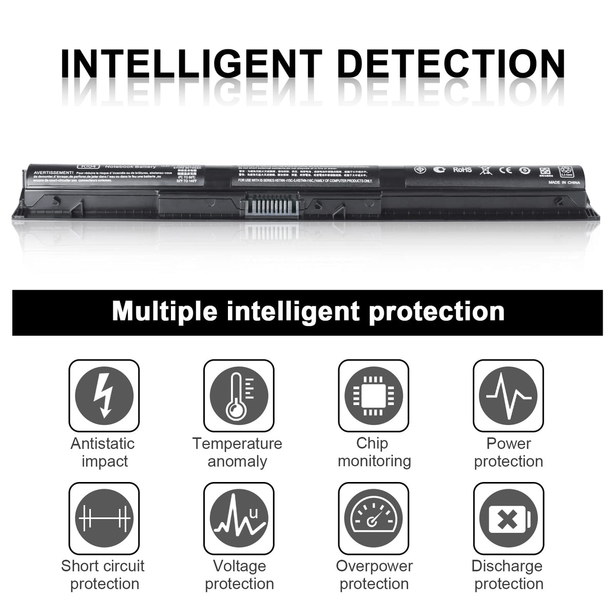 TSKYBEAR K104 battery side connector for HP Pavilion 15-an easy swap