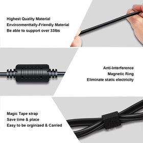Built-in safety protections guard against short circuits and overheating.