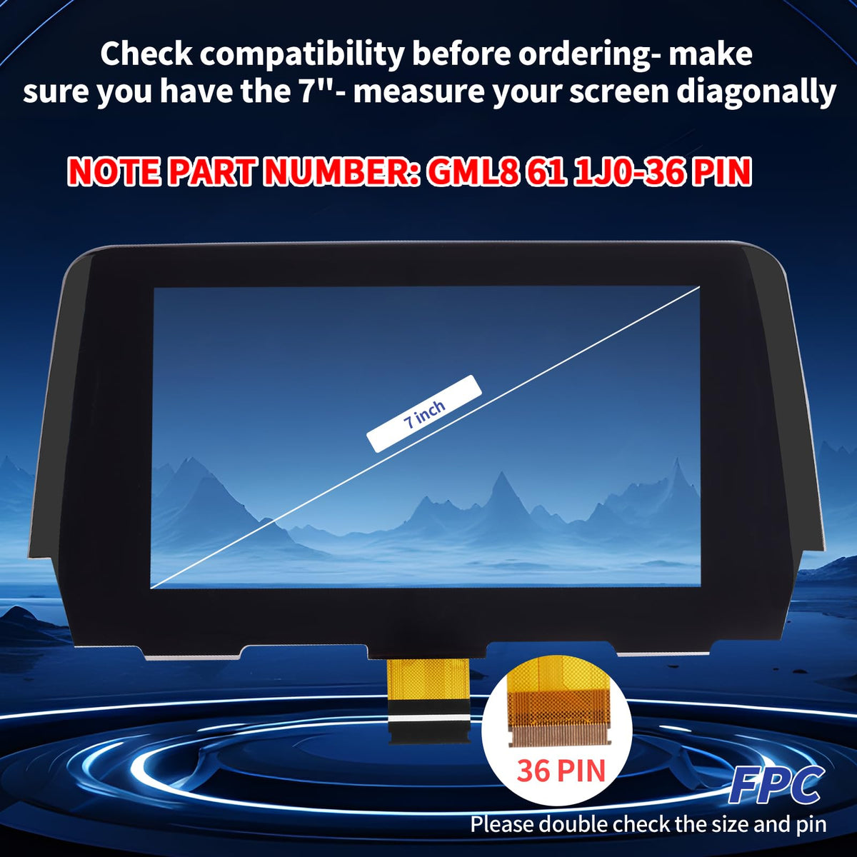 TsuperU anti-glare glass front reduces glare for easier visibility.