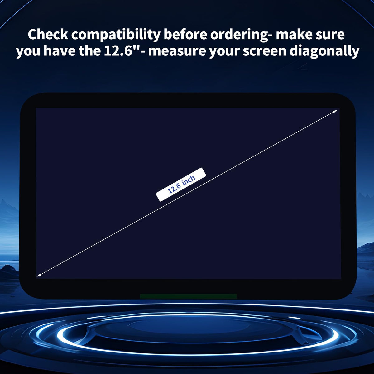 TsuperU 12.6-inch touch display for Chevy Tahoe/Suburban 2021-2023 easy installation.
