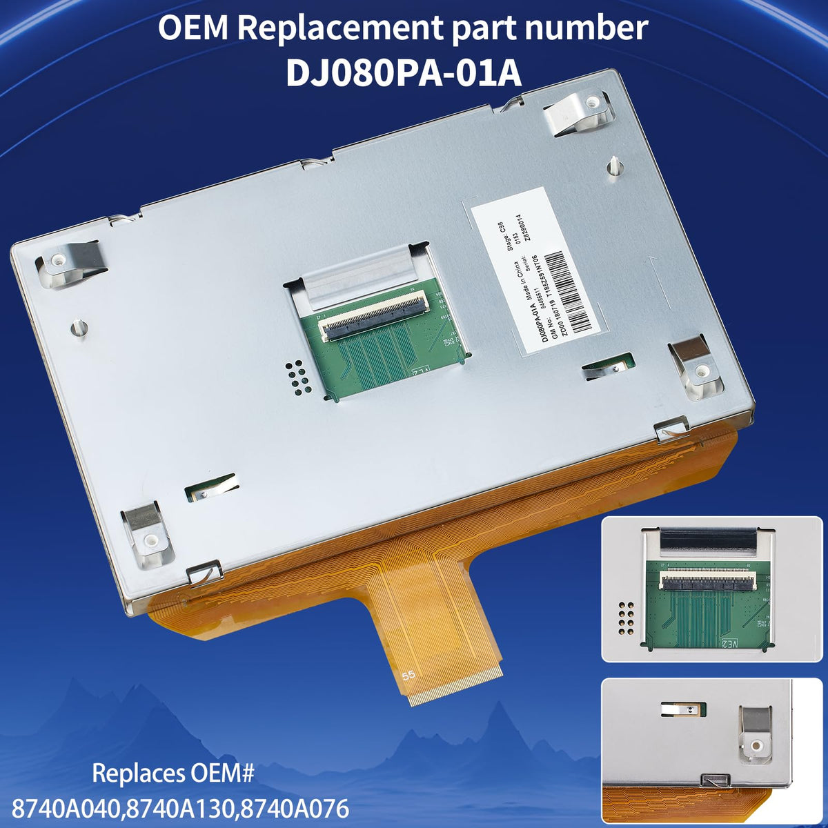 8-inch digitizer replacement for GMC Sierra improves touch accuracy.
