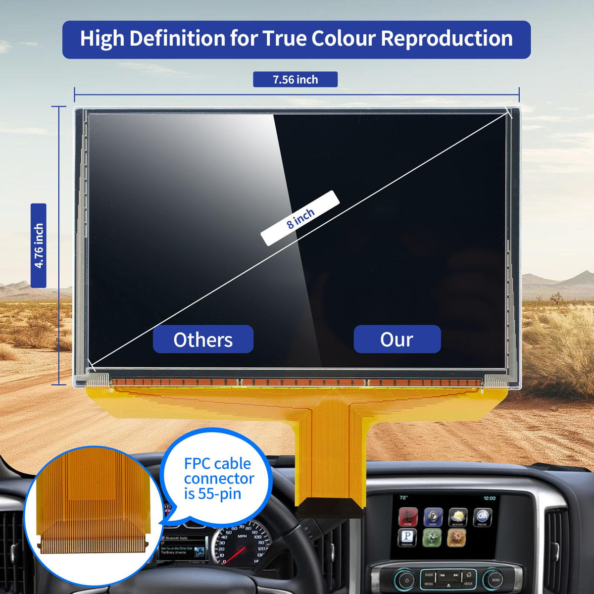 Compatible with 2014-2018 Chevy and GMC models for seamless fit.