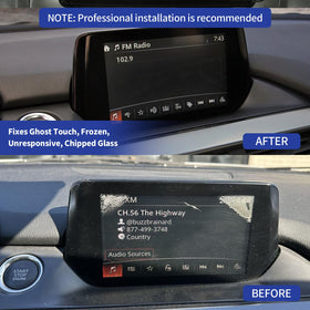 TsuperU easy-install kit for 7-inch Mazda 6 screen cuts installation time.