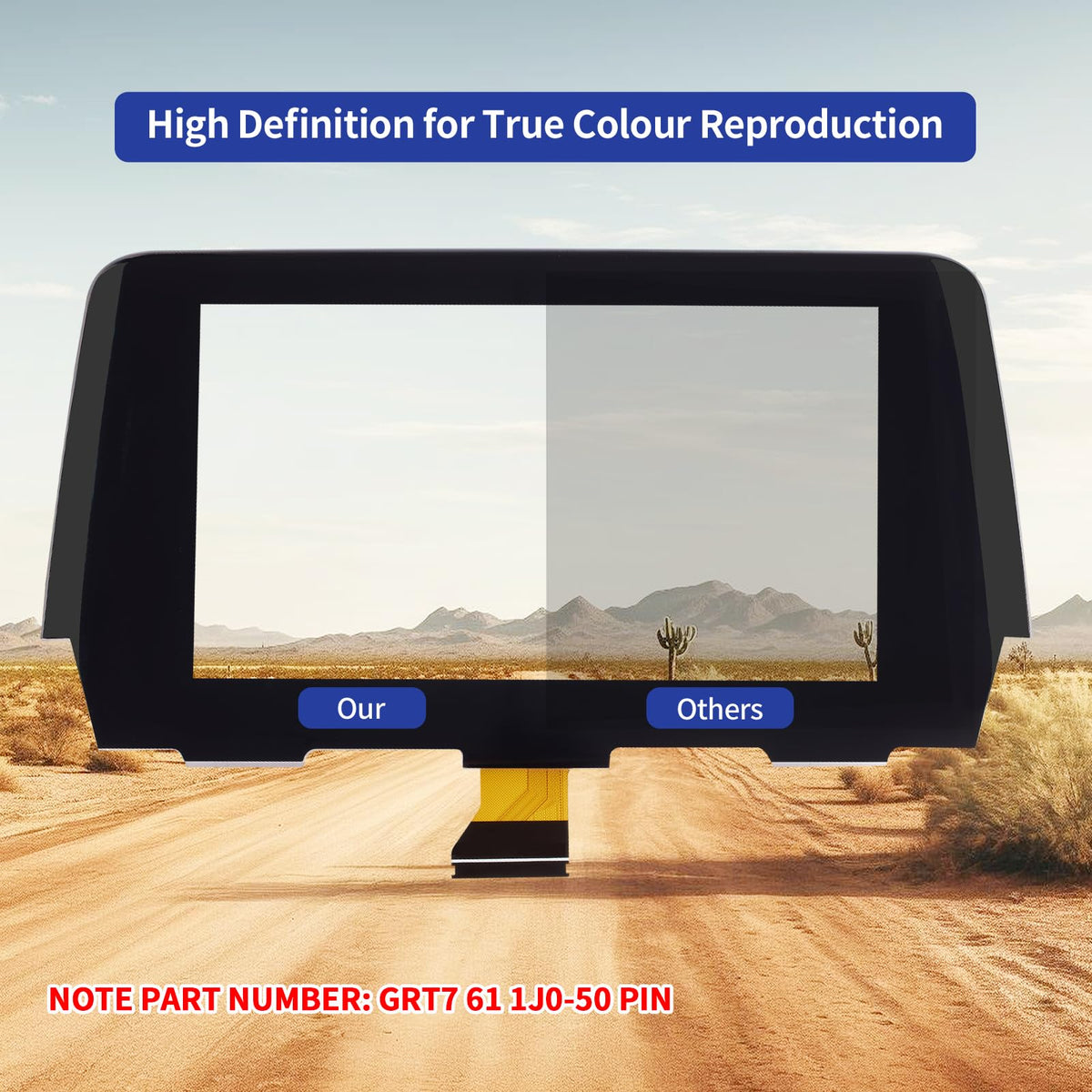 High-transparency display for improved navigation visuals and touch accuracy