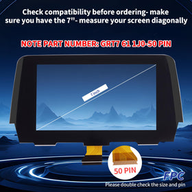 OEM-style replacement Mazda 6 radio screen closeup for precise fit
