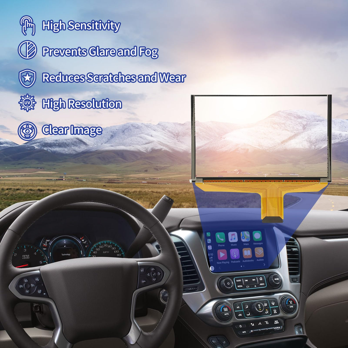 TSuperU Suburban Colorado 8-inch touchscreen replacement for reliable input.