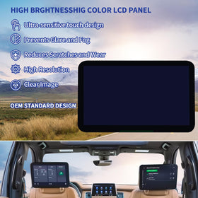 TsuperU 12.6-inch display panel ready for headrest installation and dealer-savings.