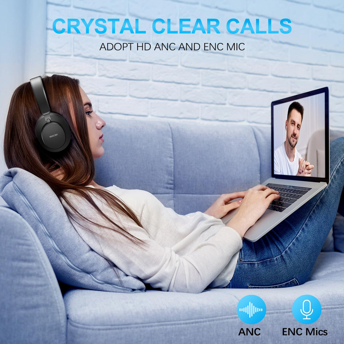 TSYUCXH HD microphone for clear voice during calls and meetings