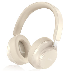 TSYUCXH noise cancelling headphones beige with plush earcups for travel comfort