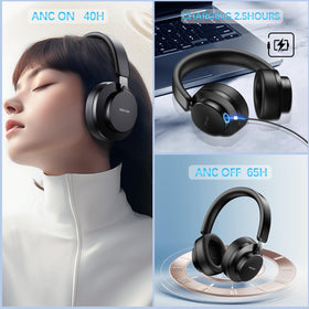 TSYUCXH wireless headphones offering long battery life for extended sessions