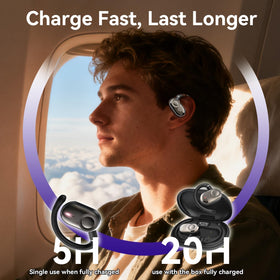 Ttbesmi 20-hour total playback with case supports all-day listening.