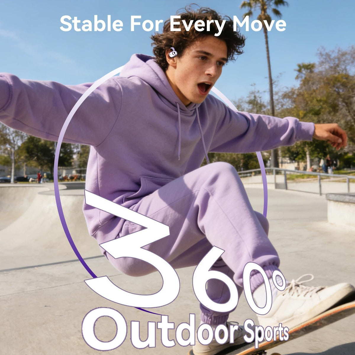 Ttbesmi bone conduction with earhooks provides secure, comfortable wear for active routines.