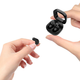 Ttbesmi invisible earbuds sit flush in the ear for discreet daily wear.