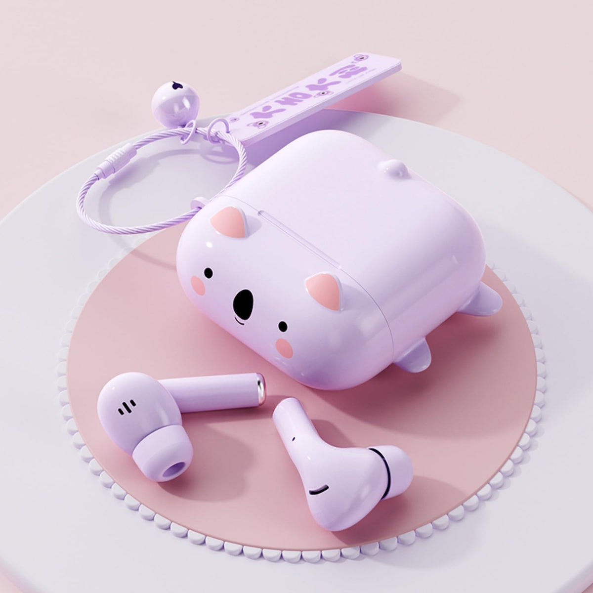 Ttbesmi Kids Earbuds case open for quick pairing and easy use