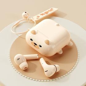 Ttbesmi kids earbuds with purple koala design and case, ideal for school listening