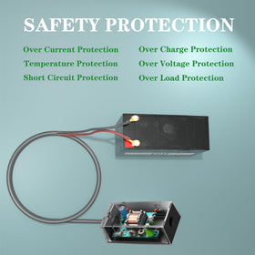 TTingChic wiring example with battery terminals for safe, neat connection