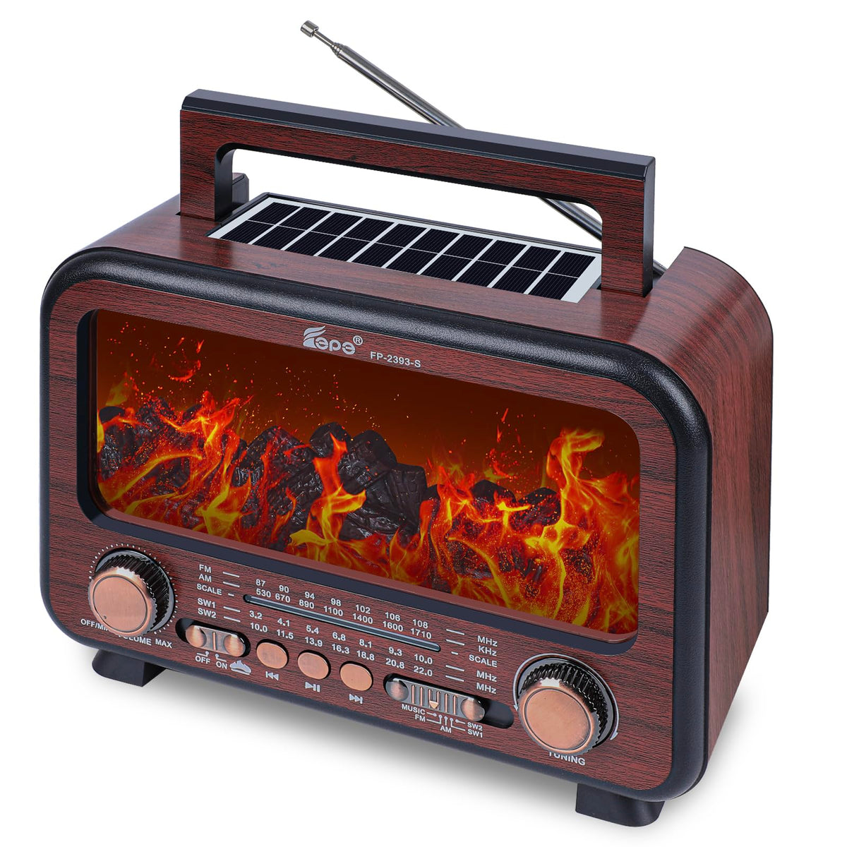 T.TAOMI retro radio with Bluetooth speaker for shared listening