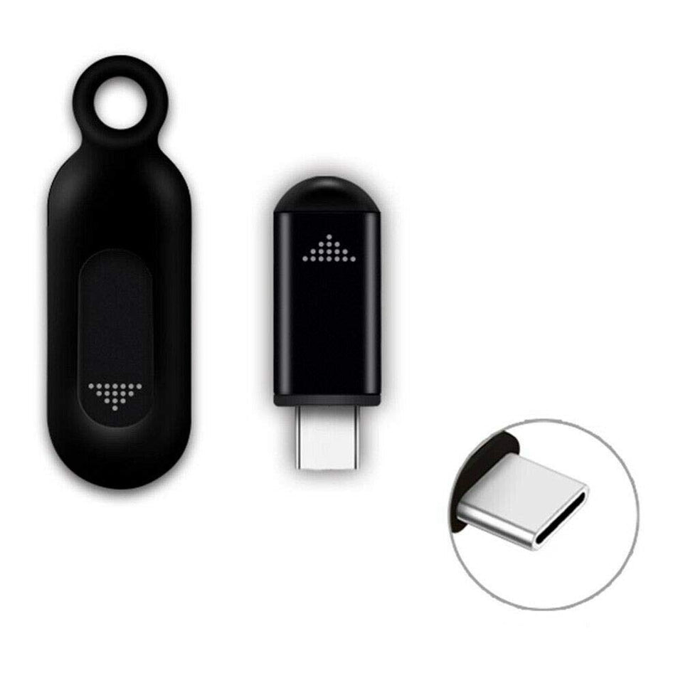 Tuanzi R09 front view showing compact black adapter and benefits of portability