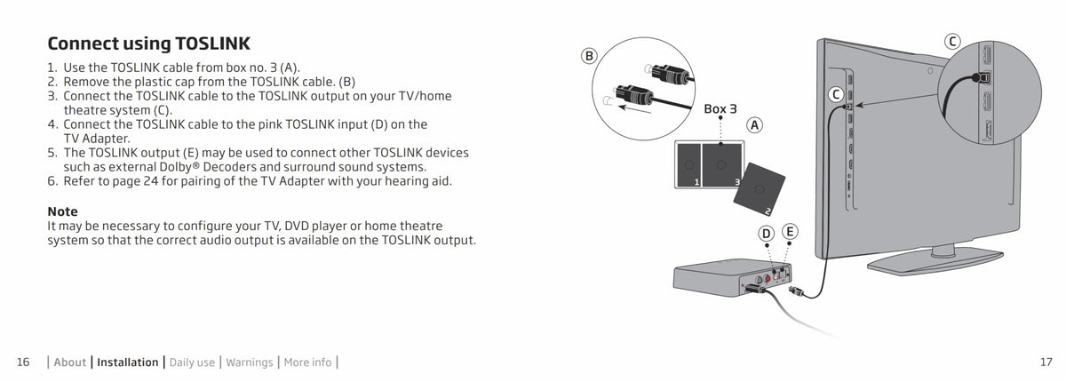 TUCSTORE INTL Oticon TV Adapter 3.0 multi-user capability for shared listening