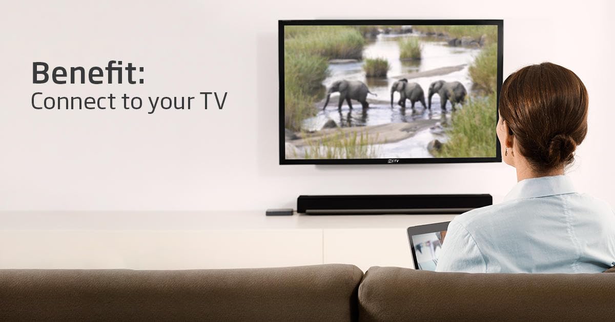 TUCSTORE INTL Oticon TV Adapter 3.0 side view showing slim design