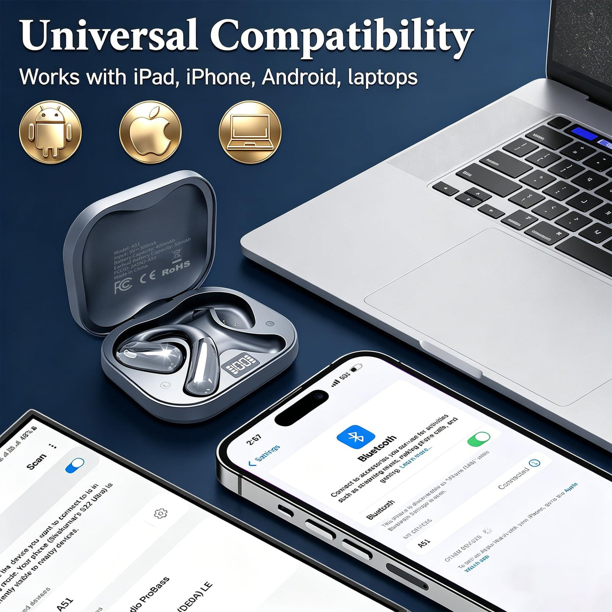 Tuemvia wireless open-ear headphones offer a 10-meter range for movement.