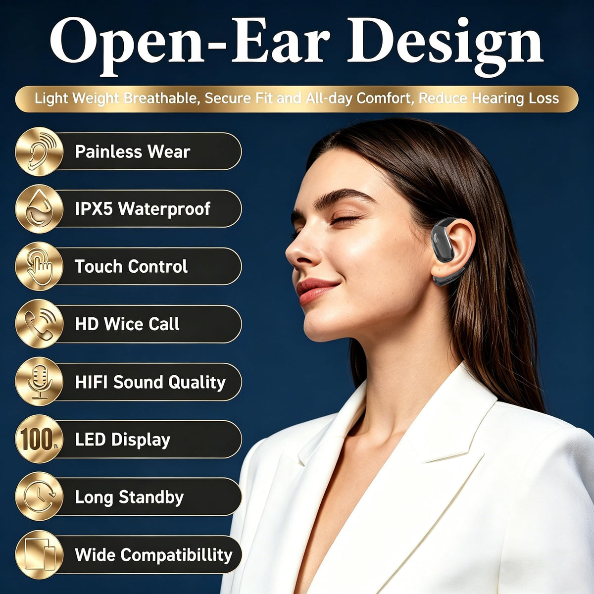 Tuemvia open ear headphones offer true wireless freedom during workouts.