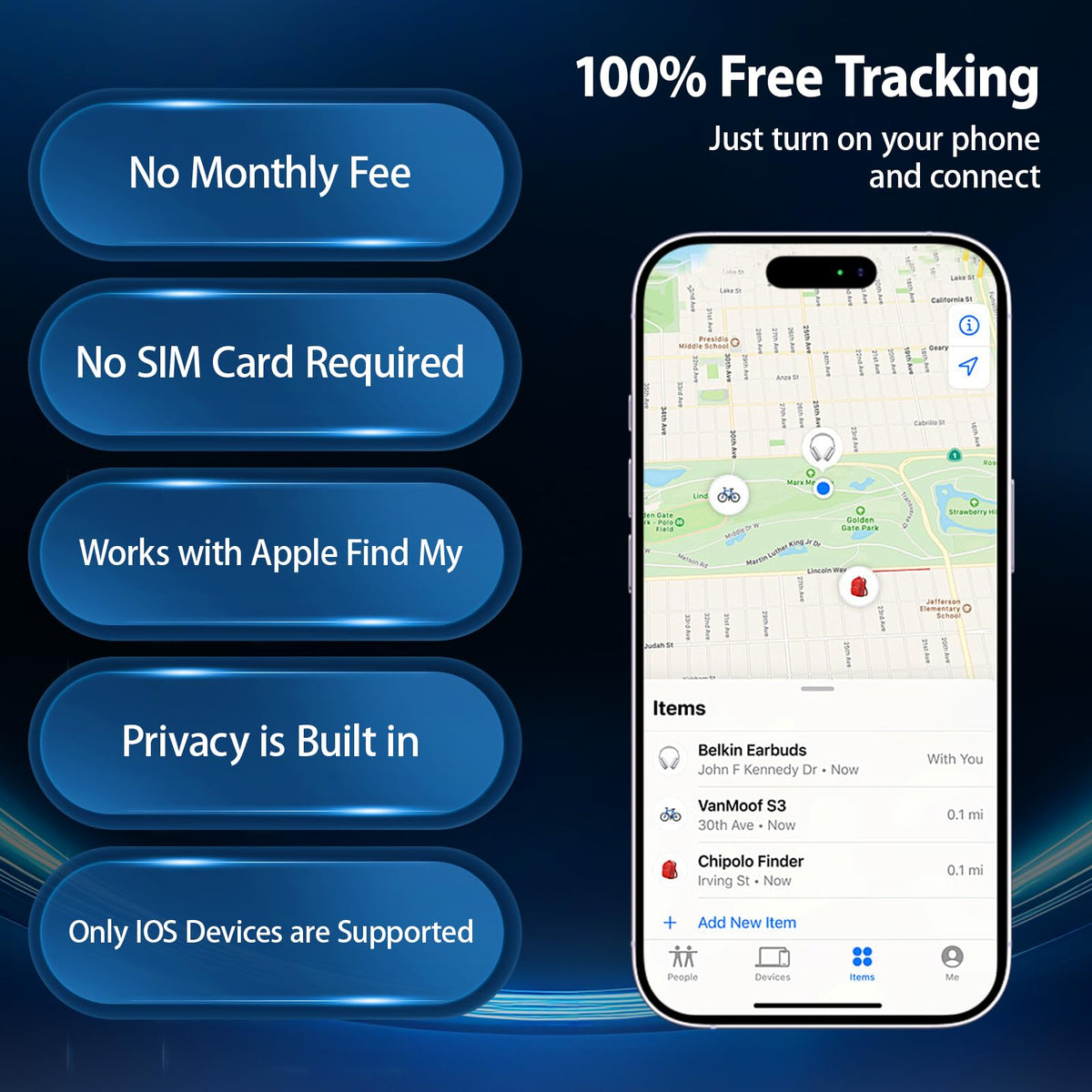TUERLIO GPS Tracker with waterproof IP67 casing withstands rain and car washes.