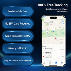 TUERLIO GPS Tracker with waterproof IP67 casing withstands rain and car washes.