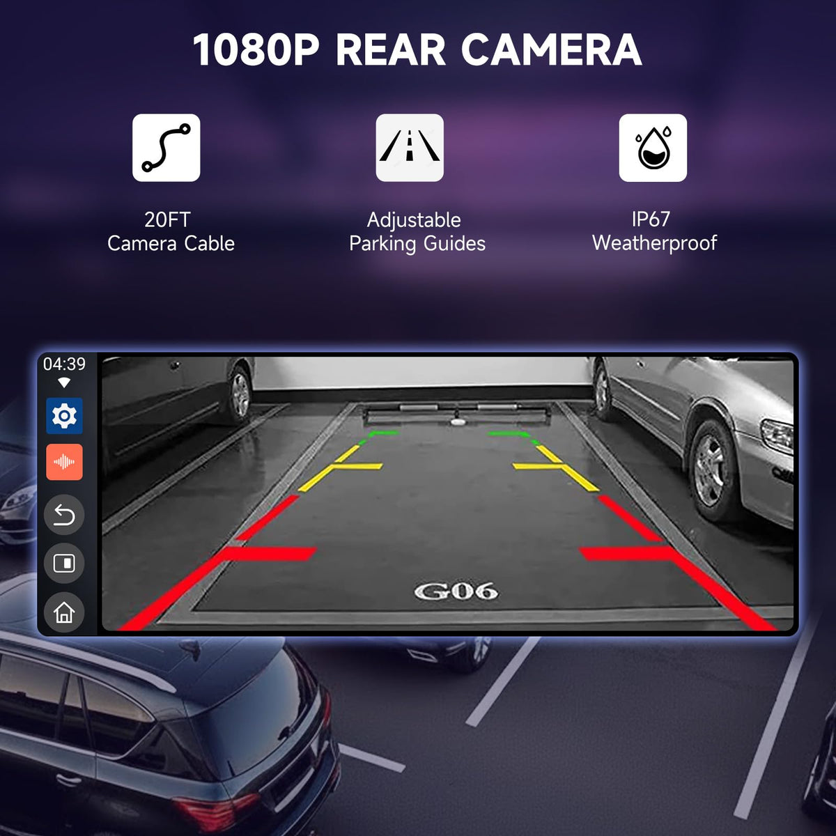 TUIFAC 10.25-inch CarPlay screen for crystal-clear navigation and media