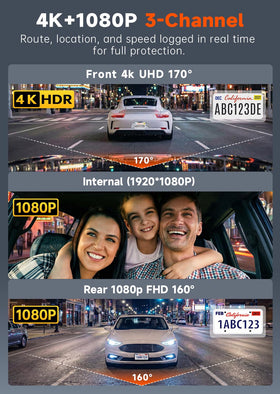 TUIFAC GT805 rear inside camera image for cabin footage and driver safety monitoring.