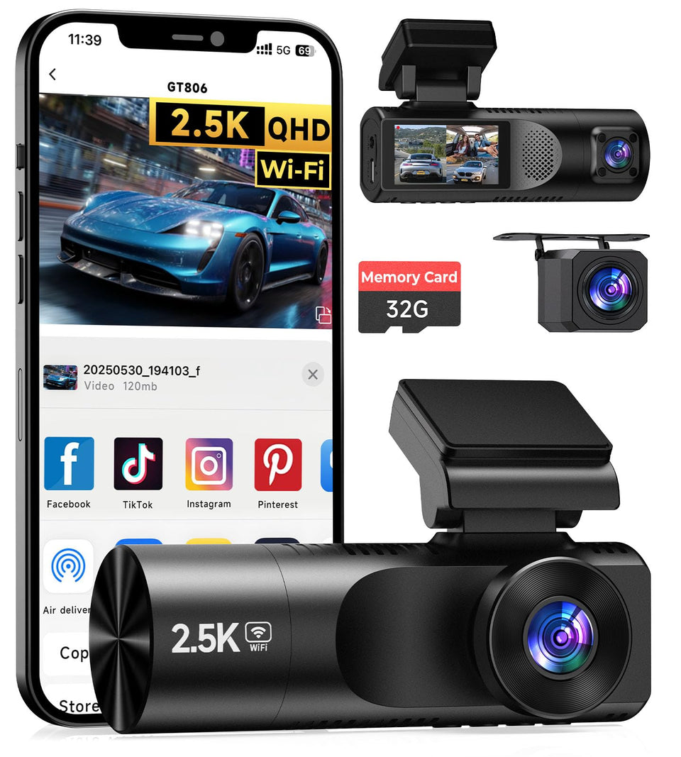 TUIFAC GT806 front camera close-up showing sharp road detail benefit