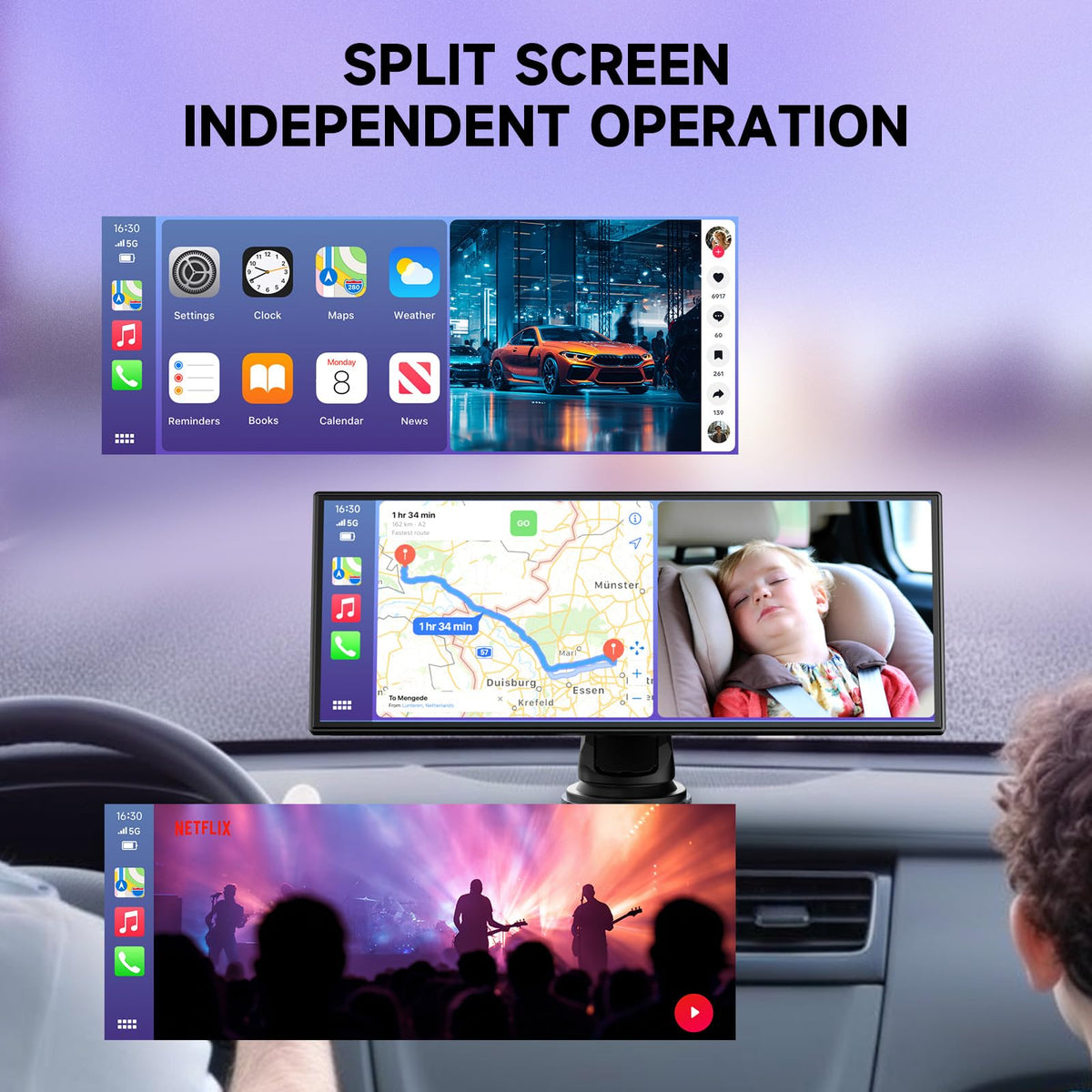 TUIFAC IPS HD 10-25 screen delivers crisp visuals and responsive touch.