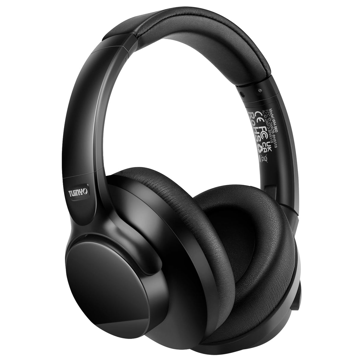TUINYO Bluetooth headphones with rose-gold finish for stylish everyday listening.