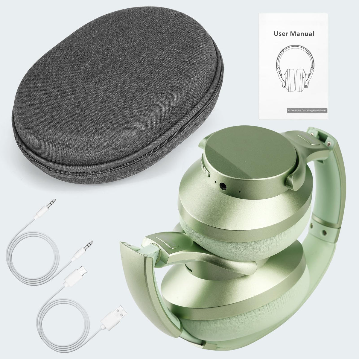 TUINYO memory-foam earcups close-up for all-day comfort.