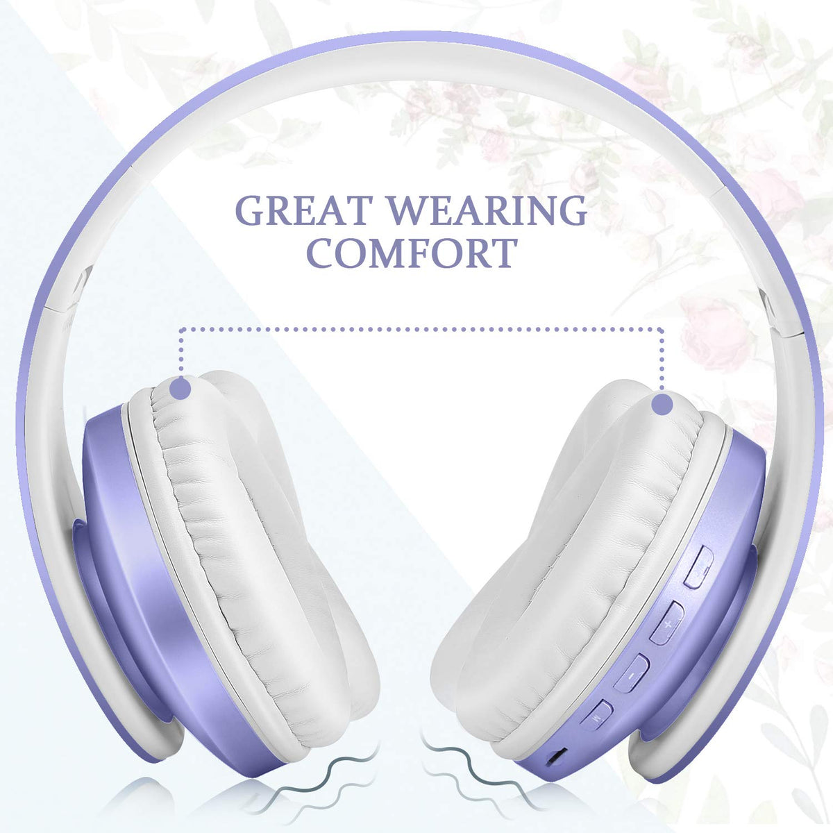 TUINYO over-ear cushions with memory-foam for comfort