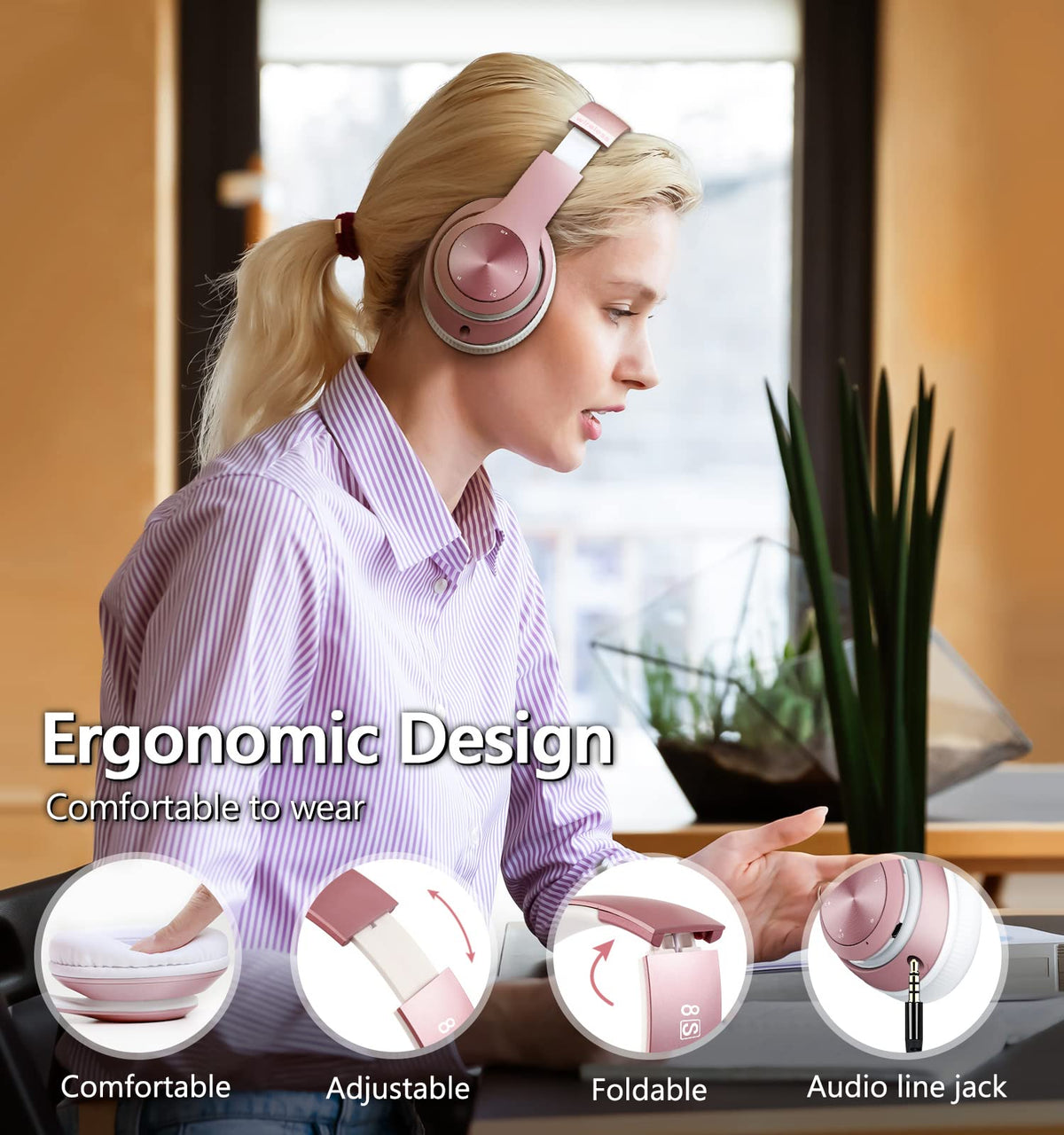 Tuitager 9S earcup close-up highlighting soft padding for long comfort
