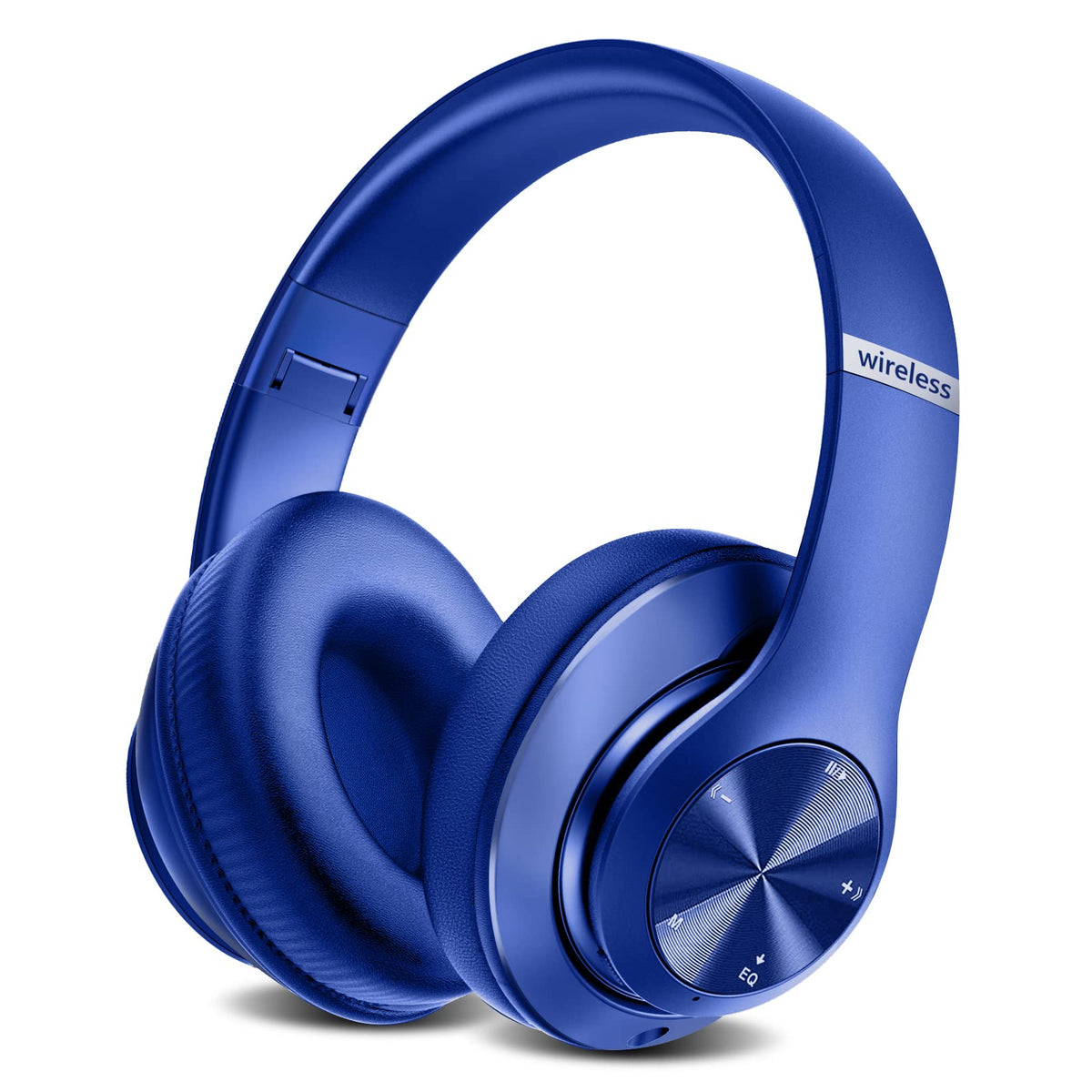 Tuitager front view showing blue headphones and controls for easy operation