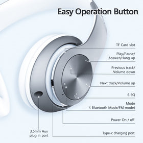 Tuitager Headphones Bluetooth 5.0 for stable wireless performance.