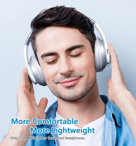 Tuitager Headphones include a 3.5mm cable for wired listening.