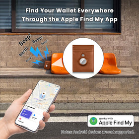 Tukio Air Tracker Tag connected with Apple Find My on iPhone