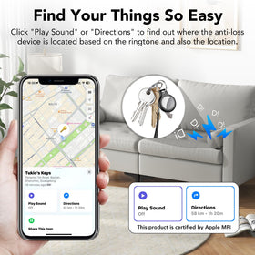 Tukio protective silicone case and keyring displayed with tag for scratch protection
