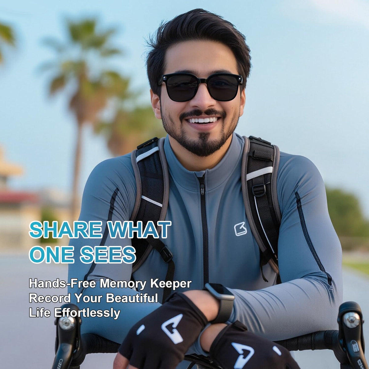Tulbeys AI Smart Glasses IP65 waterproof design for rain and sweat