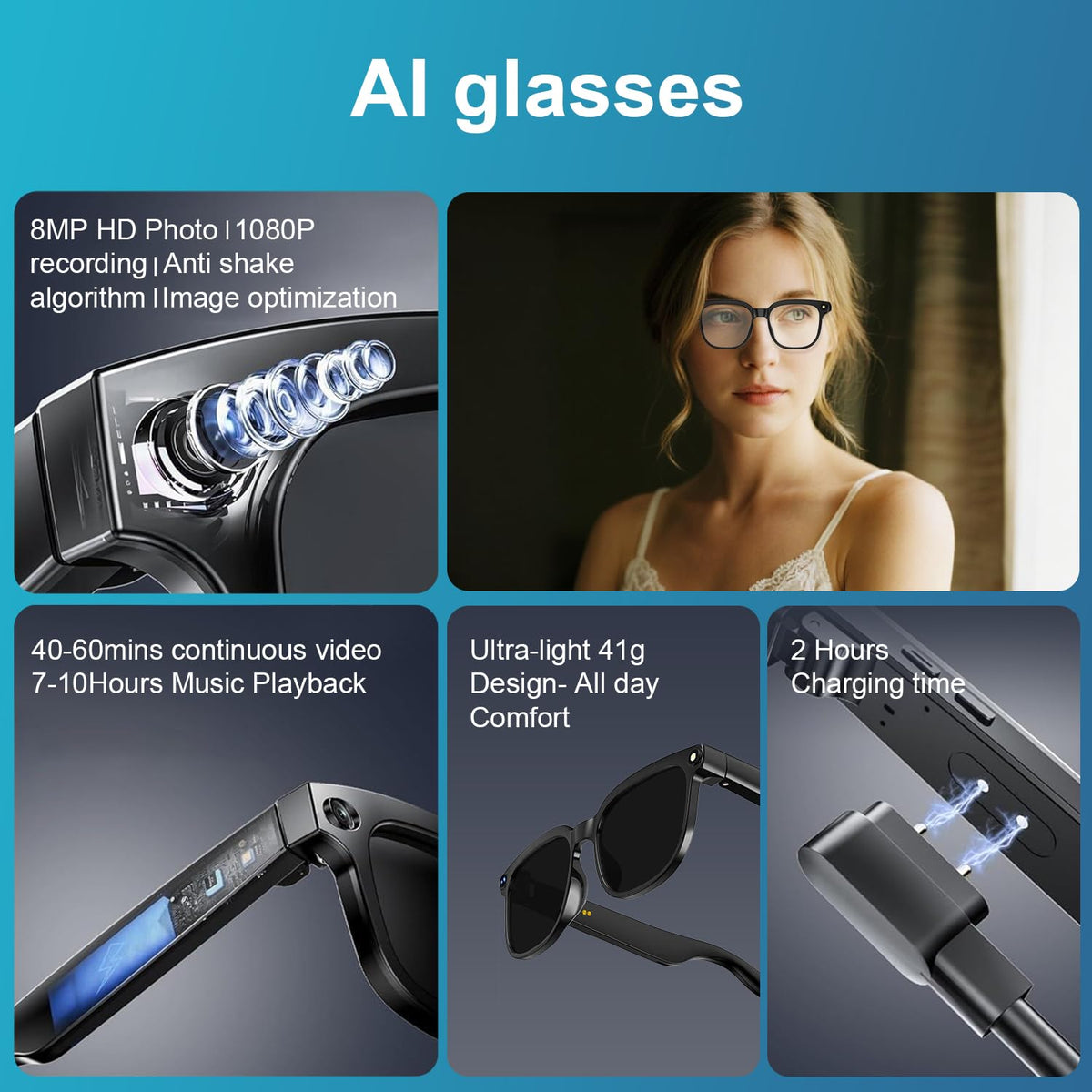 Tulbeys AI Smart Glasses open-ear audio for ambient awareness