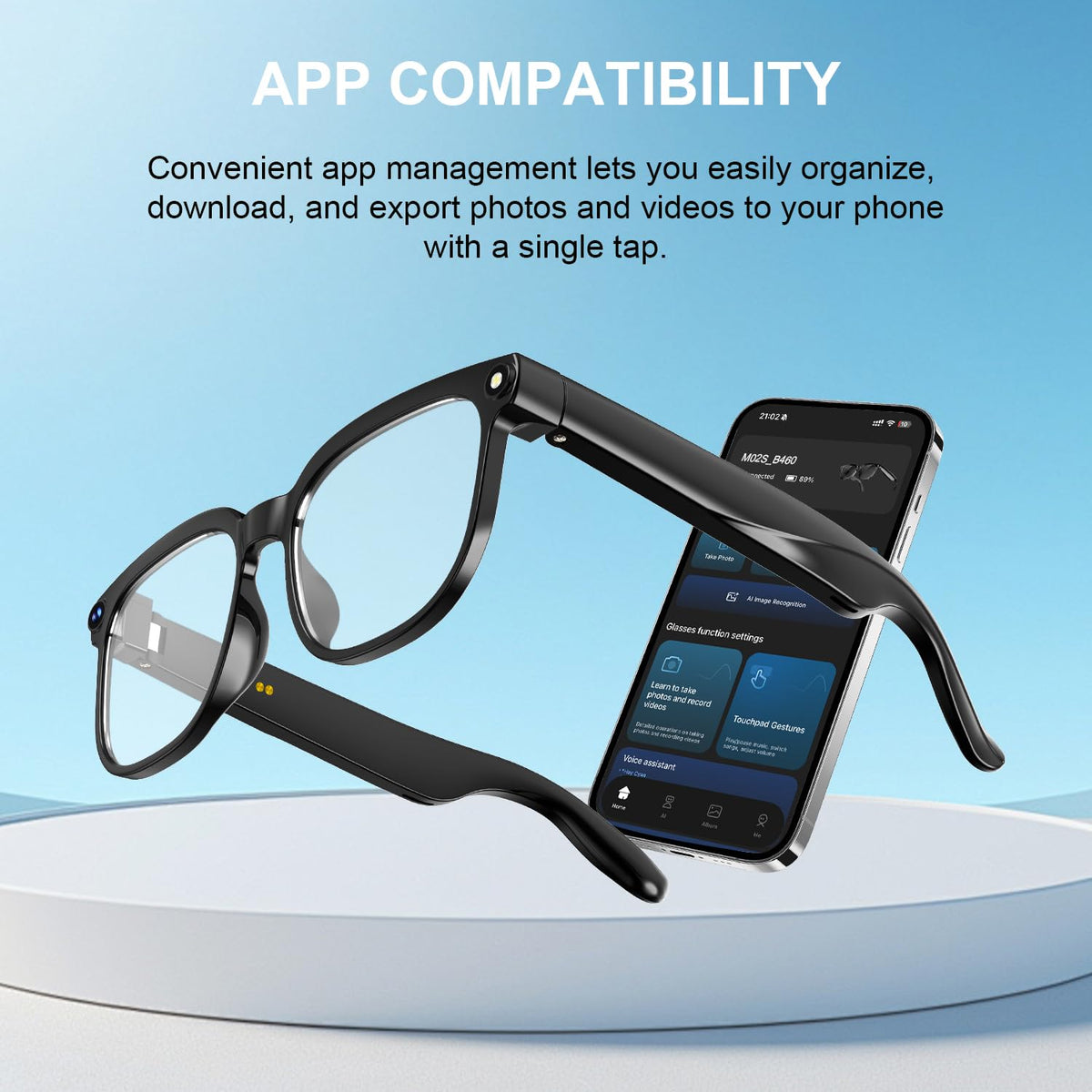Tulbeys AI Smart Glasses replaceable lenses for customization
