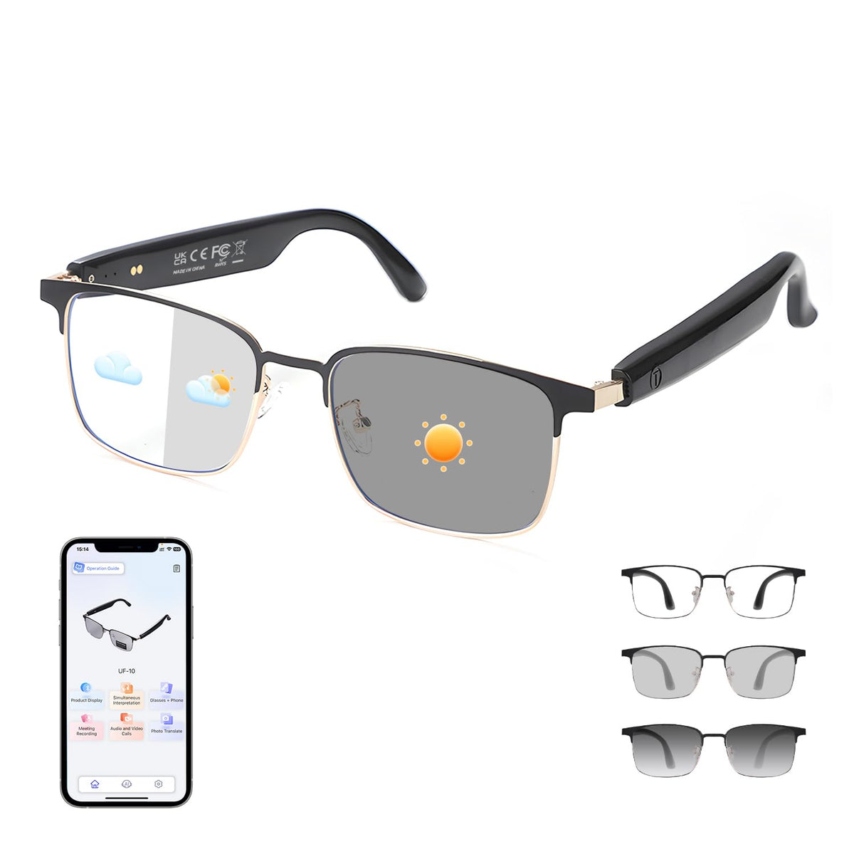 Tulbeys AL Smart Glasses show translation across 165 languages for travel and meetings