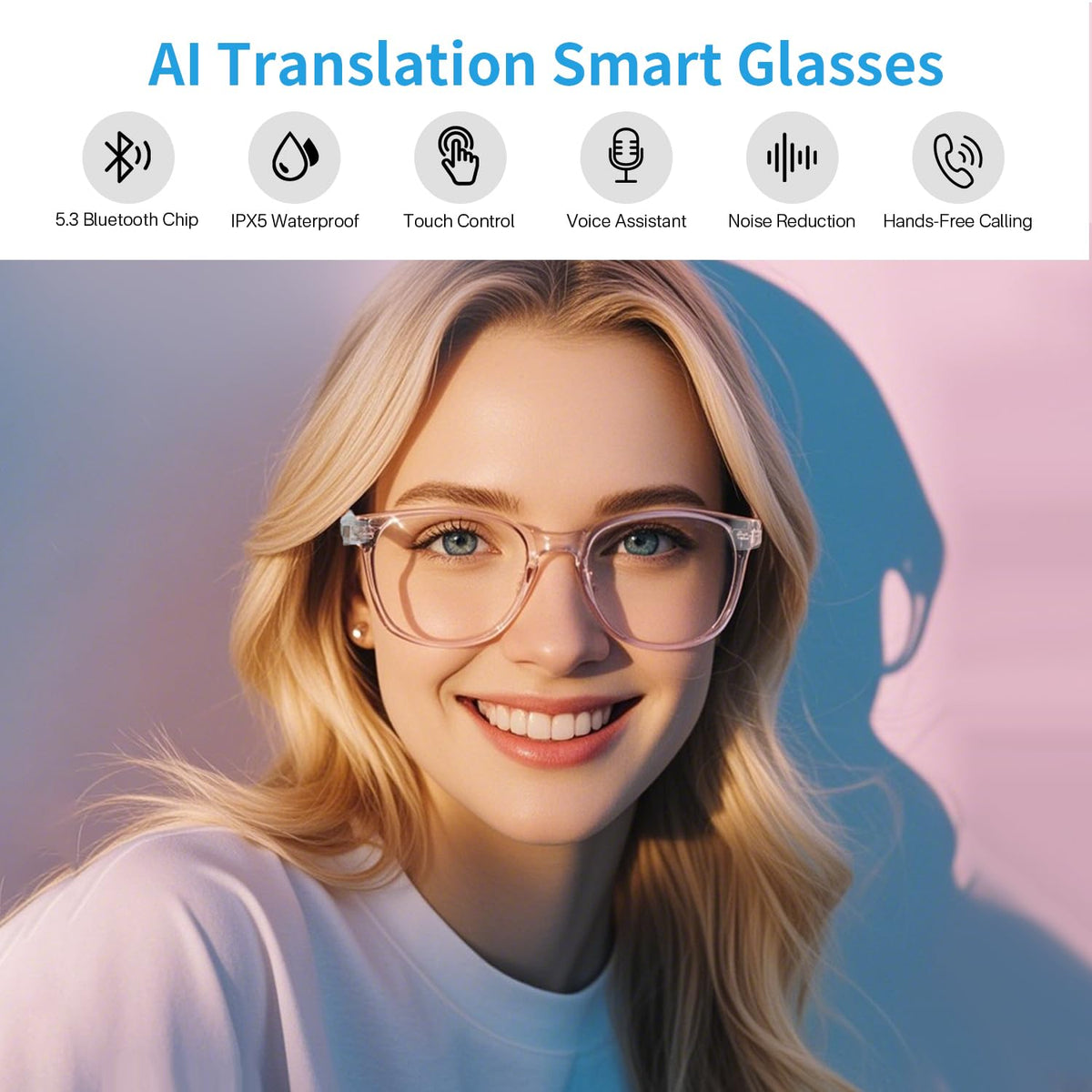 Tulbeys Smart Glasses AI translation modes showcased for ease of use
